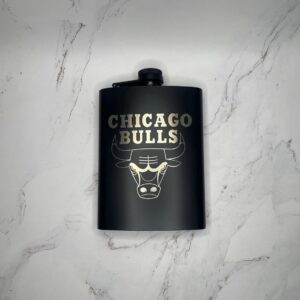 Custom | Bulls Engraved Flask