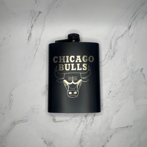 Custom | Bulls Engraved Flask
